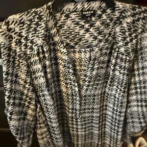 Torrid Monochrome V-Neck Sweater